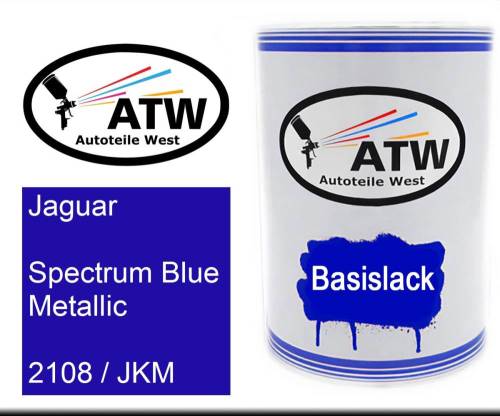 Jaguar, Spectrum Blue Metallic, 2108 / JKM: 500ml Lackdose, von ATW Autoteile West.